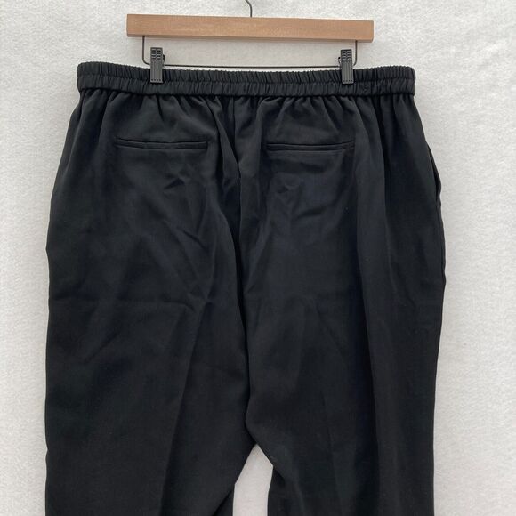 J.Crew Jamie Ankle Pants Women's Plus 18 Pull On Tapered Black Stretch Fabric‎ - Picture 11 of 13